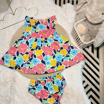 🌸 Robe + bloomer - été - bébé fille • 3 mois 🌸